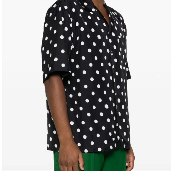MARNI Oversized Polka-Dot Short Sleeves Shirt - UNISEX - Picture 1 of 8